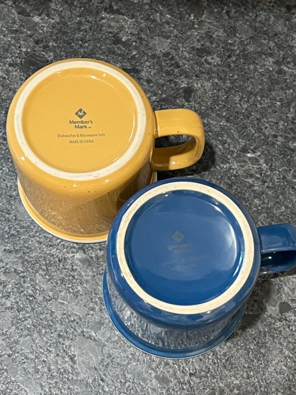 Ceramic Camping Mug Duo - Navy & Mustard - Picture 5 of 6